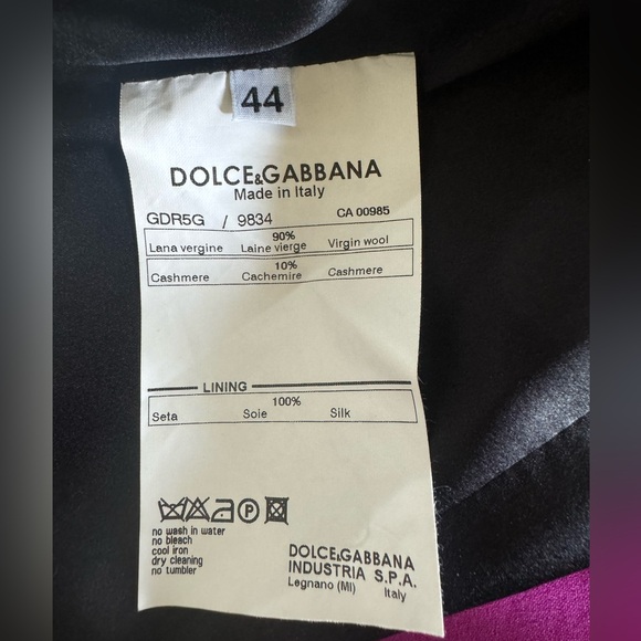 DOLCE &GABBANA Black/Fuchsia Cocktail Dress 8/44 - Picture 6 of 9